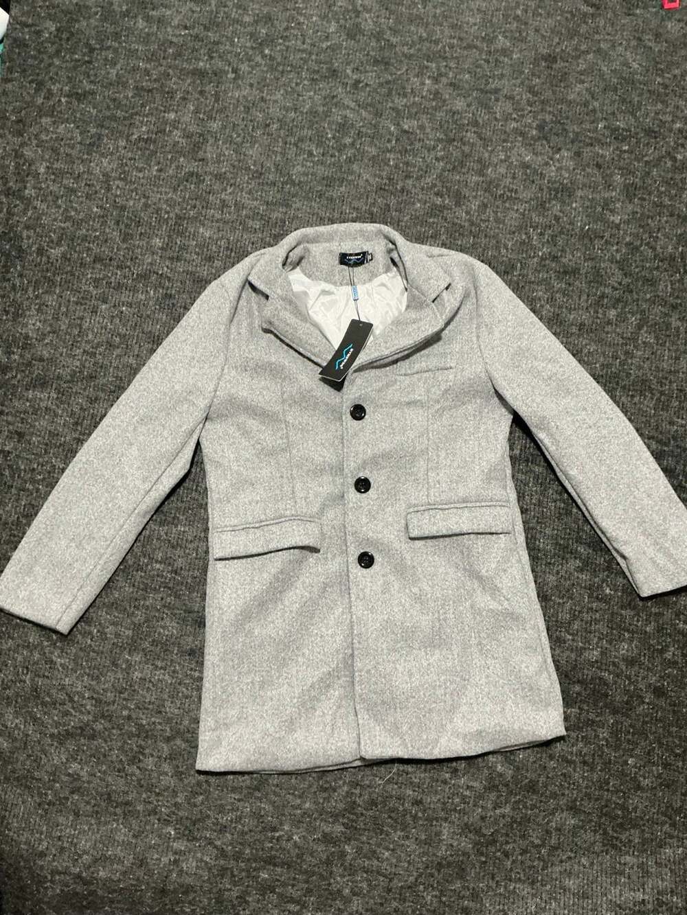 RVHSWDS Wool Blend Peacoat Womens Size 3XL Grey New